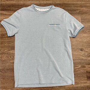 Denim & Flower Ricky Singh Light Blue Pocket Tee – Size M